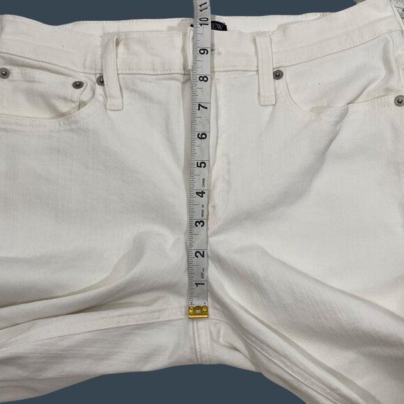 J. Crew 2024 Flare crop white jean in signature stretch fray hem women’s 28 - Picture 10 of 12